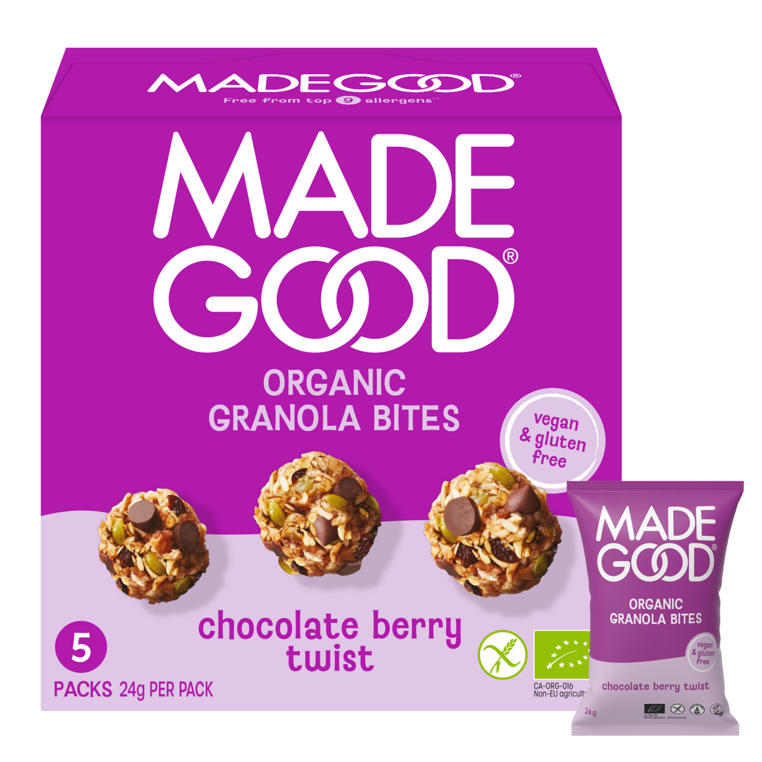 めんま　Aqua Berryとgoodcompany V1 Chocolate Banana Granola Minis - Healthy, Organic Snack