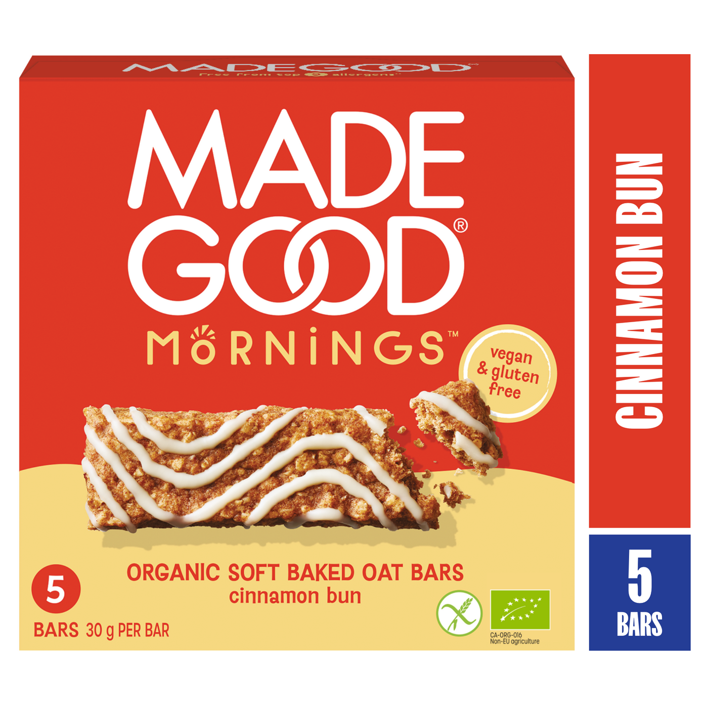 Blueberry Soft Baked Oat Bars with Vegan White Chocolate – MadeGoodFoods-EU